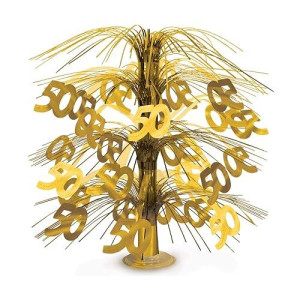 Beistle 50 Multicolor Cascade Centerpiece, 18" Party Decor