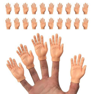 DR DINGUS 20 Pack Tiny Finger Hands - Fun Puppet Show Props