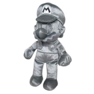 Little Buddy 1726 Metal Mario Plush Toy - 9", Dark Blue/Silver