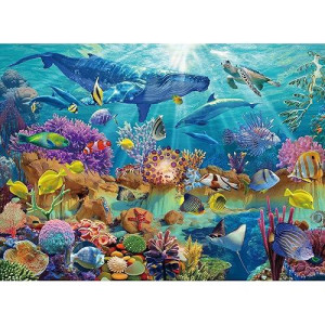 Becko Us Puzzles For Adults Jigsaw Puzzles 500 Pieces Puzzles For Kids And Adults - Undersea World Underwater Paradise Ocean Scene