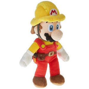 Little Buddy Builder Mario Plush, 9.5", Yellow