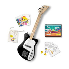 Loog Mini Electric Kids Guitar For Beginners Built-In Amp Ages 3+ Learning App And Lessons Included