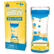 Blue & Yellow Liquid Motion Bubbler