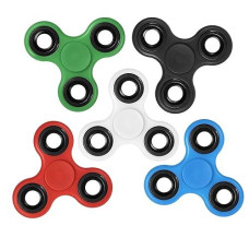 FIGROL Red Fidget Spinner 5 Pack for ADHD & Anxiety Relief