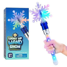 IPIDIPI TOYS Light Up Snowflake Wand - LED Spinning Toy