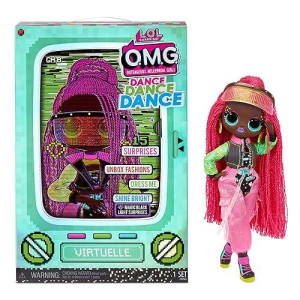 Lol Surprise Omg Dance Dance Dance Virtuelle Fashion Doll With 15 Surprises, Designer Clothes, Magic Blacklight, Fashion Accessories, Shoes, Fashion Doll Stand, And Tv Package. For Girls Age 4+