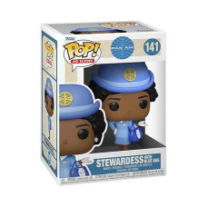 Funko POP Pan Am Stewardess Figure with Blue Bag, 3.75"