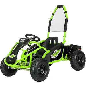 MotoTec Mud Monster Kids Electric 48v 1000w Go Kart Full Suspension Green, (MT-GK-Mud-1000w_Green)