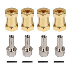 Injora Rc Hex Hub 12Mm Brass Wheels Hex Hub Extension Hex Drive Adapter For 1/10 Rc Crawler Axial Scx10 90046 D90 (20Mm)