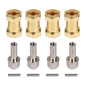 Injora Rc Hex Hub 12Mm Brass Wheels Hex Hub Extension Hex Drive Adapter For 1/10 Rc Crawler Axial Scx10 90046 D90 (20Mm)