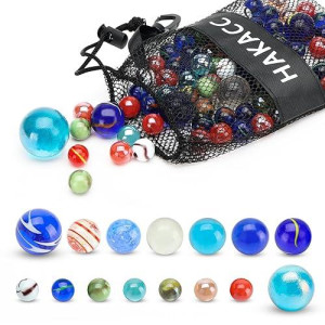 Sallyfashion 85 Pieces Planet Marbles In Drawstring Bag, Space Marbles For Kids, Marbles Assorted Sizes For Party Favor Stocking Stuffer Diy Home Decor