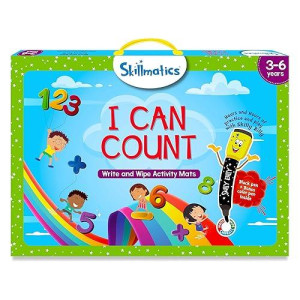 Skillmatics I Can Count Game - Reusable Activity Mats for Kids