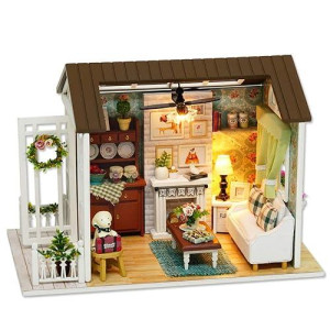 TuKIIE Miniature Dollhouse Kit - 1:24 Scale Wooden Toy