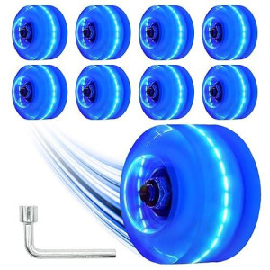 Nezylaf Light Up Roller Skate Wheels 58x32mm Blue