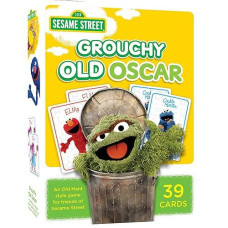 Masterpieces Kids Games - Sesame Street Grouchy Old Oscar - Card Game For Kids And Family - Laugh And Learn