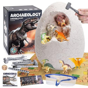 Woumserta Jumbo Dino Egg Dig Kit for Kids 5-12