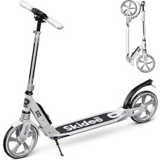 Scooter For Kids Ages 6-12 - Scooters For Teens 12 Years And Up - Adult Scooter With Anti-Shock Suspension - Scooter For Kids 8 Years And Up With 4 Adjustment Levels Handlebar Up To 41 Inches High