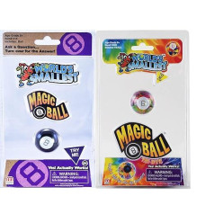 Worlds Smallest Magic 8 Ball Bundle Set Of 2 - Black And Tie Dye