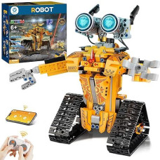 Sillbird Robot Stem Projects For Kids Ages 8-12, Remote App-Controlled Robot Building Toys Halloween Christmas Birthday Gifts For Teens Boys Girls Age 8 9 10 11 13 14+ (468 Pieces)