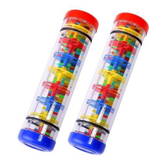 TDOCK 8" Rainmaker Rain Stick Musical Instrument for Kids