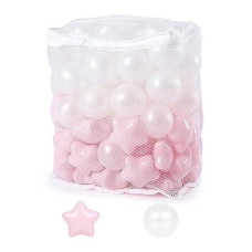 Starbolo Ball Pit Balls For Toddlers, Pack Of 100 Star And Round Set Bpa Free Phthalate Free Crush Proof Play Balls Soft Plastic Balls For Toddlers Baby Kids Birthday Pool Tent Party