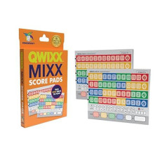 Gamewright Qwixx Mixx Replacement Scorecards - Multi-Colored