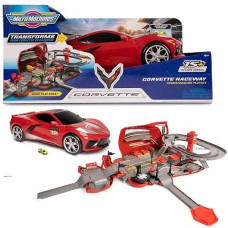 Micro Machines Corvette Raceway Car Playset - Multicoloured