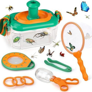 Toy Life Bug Catcher Kit For Kids Bug Catching Kit With Butterfly Net,Bug Net,Critter Keeper,Butterfly Kit,Magnifying Glass,Insect Catcher, Bug Toys Kids Explorer Kit Outdoor Toys For Kid 3 4 5 6 7 8