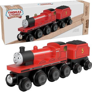 Thomas & Friends Wooden Train Set - James Push-Along Engine