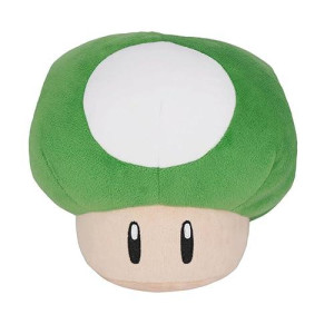 Nintendo Super Mario 1-Up Mushroom 6" Plush - Green