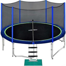 Zupapa Trampolines No-Gap Design 1500 Lbs Weight Capacity 16 15 14 12 10 8Ft For Kids Children With Safety Enclosure Net Outdoor Backyards Large Recreational Trampoline