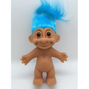 Russ Vintage Retro Troll Doll with Blue Hair