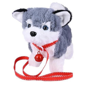 WorWoder 8.6" Alaska Dog Plush Interactive Pet Toy