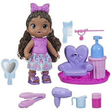 Baby Alive Sudsy Styling Doll with Salon Chair, Multicolor