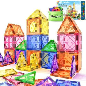 Soyee Magnetic Tiles for Toddlers - Sensory Building Toys