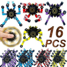 ShineWorld 16Pc Metal Gyro Fidget Spinners for Kids & Adults