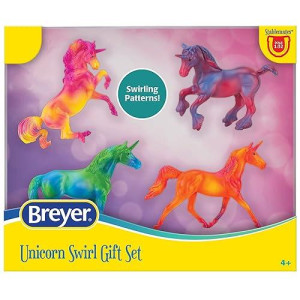 Breyer Stablemates Unicorn Swirl Gift Set - Multicolor 00