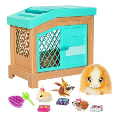 Little Live Pets - Mama Surprise | Soft, Interactive Mama Guinea Pig And Her Hutch, And Her 3 Surprise Babies. 20+ Sounds & Reactions. For Kids Ages 4+, Multicolor, 7.8 X 11.93 X 11.38 Inches