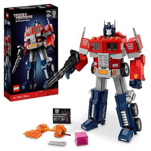 Lego® Icons Optimus Prime 10302 Building Kit For Adults; Build A Collectible Model Of A Transformers Legend