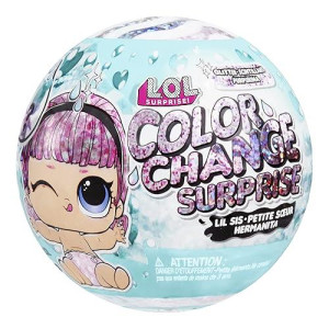 Lol Surprise Glitter Color Change Lil Sis With 5 Surprises- Collectible Doll Including Sparkly Fashion Accessories, Holiday Toy, Great Gift For Kids Girls Ages 4 5 6+ Years Old