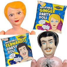 Merrimix - Ginger Inflatable Blow Up Doll Gag Gifts For Men, Bachelor Party Favors And Decorations Accessories Bachelorette, Packaging Not Included