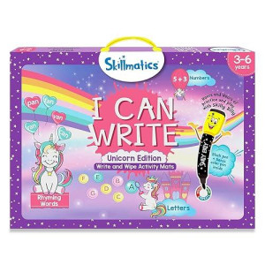 Skillmatics I Can Write Unicorn Game - Reusable Activity Mats