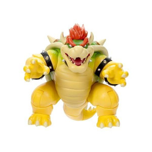 Super Mario Bros. 7" Bowser Action Figure with Fire Effects