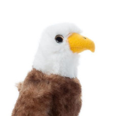 The Petting Zoo Bald Eagle Stuffed Animal Plushie, Gifts For Kids, Wild Onez Babiez Zoo Animals, Eagle Plush Toy 6 Inches