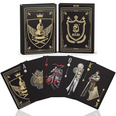 WJPC Waterproof Plastic Playing Cards - Knight Gold Deck