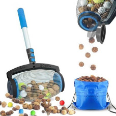 Zozen Nut Gatherer Roller - Blue, 1.5 Gallon, 