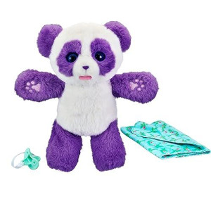 Little Live Pets Wodj4 Cozy Dozys: Petals The Panda | Interactive Plush Toy Panda. 25+ Sounds And Reactions. Magical Eye Movement. Blanket, Pacifier For Kids Ages 4+, Multicolor (26400)