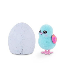 Little Live Pets - Surprise Chick; Cute Interactive Collectible Toy Chick Chirps & Taps; Hatches Out Of Egg & Hops About - Blue Egg