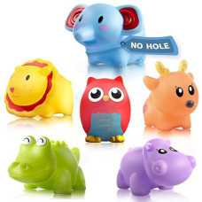 Hely Cancy Infant Bath Toys For 18 Months - No Hole Animal Bathtub Toys, Baby Bath Tub Toys