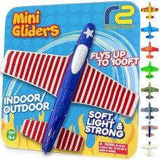 Airplane Toys For Kids: Stars & Stripes Foam Glider Plane Toy For Boys & Girls - Usa Flag Design Easter Basket Stuffers Gifts - Airplane Toy American Flag Model Color Airplanes For Boys Flying Glider